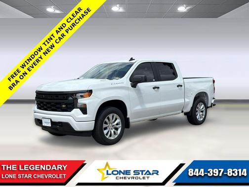 Summit White 2026 Chevrolet Silverado 1500 Custom