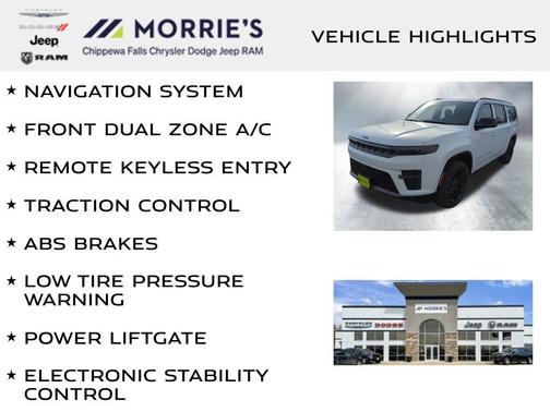 Bright White Clearcoat 2026 Jeep Grand Wagoneer L Limited