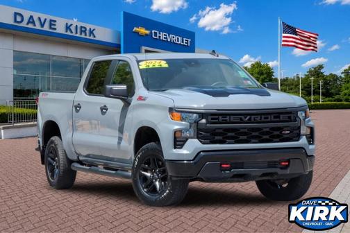 Slate Gray Metallic 2024 Chevrolet Silverado 1500 Custom Trail Boss