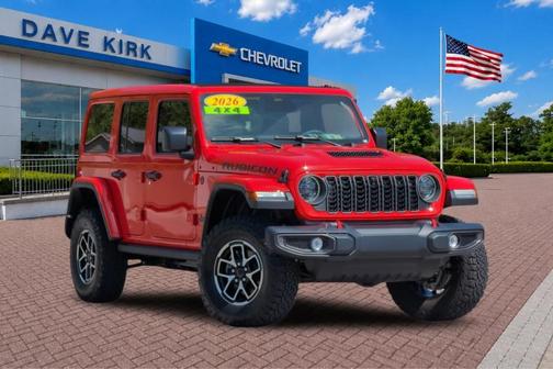 Firecracker Red Clearcoat 2026 Jeep Wrangler Rubicon