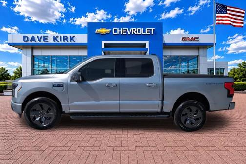 Silver Metallic 2025 Ford F-150 Lightning Flash