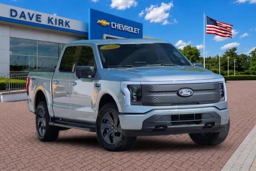 Silver Metallic 2025 Ford F-150 Lightning Flash