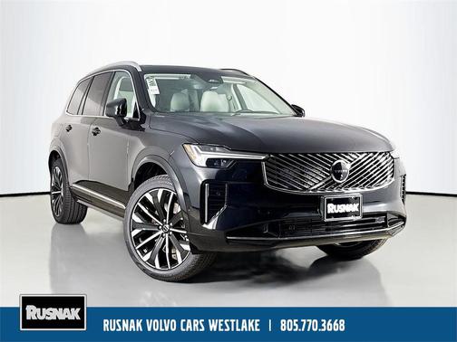 Onyx Black Metallic 2026 Volvo XC90 Plug-In Hybrid Ultra, T8 AWD, Electric/Gasoline, Bright, 6 Seats