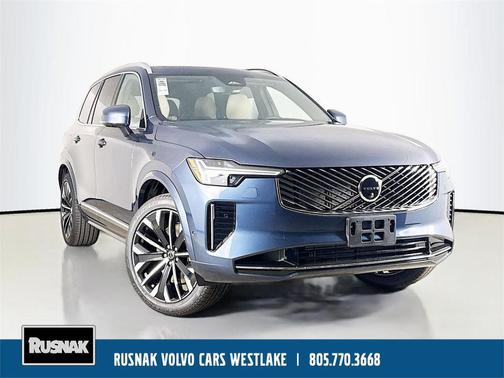 Denim Blue Metallic 2026 Volvo XC90 Plug-In Hybrid Plus, T8 AWD, Electric/Gasoline, Bright, 7 Seats