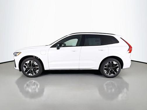 Crystal White 2026 Volvo XC60 Plug-In Hybrid Plus, T8 AWD Electric/Gasoline, Dark