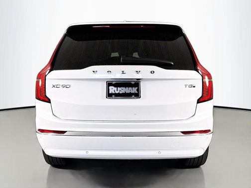 Crystal White Pearl 2026 Volvo XC90 Plug-In Hybrid Plus, T8 AWD, Electric/Gasoline, Bright, 7 Seats