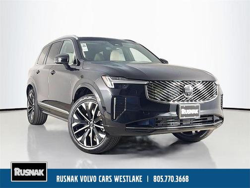 Onyx Black Metallic 2026 Volvo XC90 Plug-In Hybrid Ultra, T8 AWD, Electric/Gasoline, Bright, 7 Seats