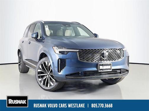 Denim Blue Metallic 2026 Volvo XC90 Plus, B6 AWD Gas (mild hybrid), Gasoline, Bright, 7 Seats