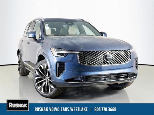 Denim Blue Metallic 2026 Volvo XC90 Plug-In Hybrid Plus, T8 AWD, Electric/Gasoline, Bright, 7 Seats