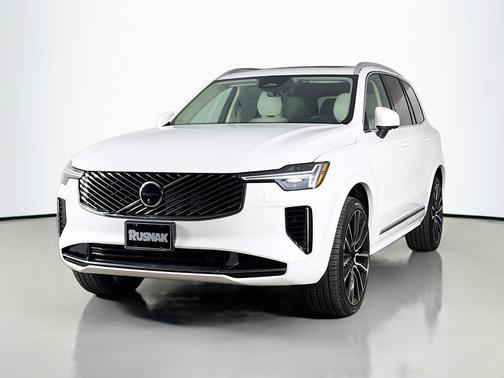 Crystal White Pearl 2026 Volvo XC90 Ultra, B6 AWD Gas (mild hybrid), Gasoline, Bright, 7 Seats