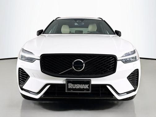 Crystal White 2026 Volvo XC60 Plug-In Hybrid Plus, T8 AWD Electric/Gasoline, Dark