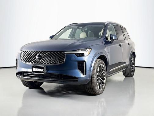 Denim Blue Metallic 2026 Volvo XC90 Plug-In Hybrid Ultra, T8 AWD, Electric/Gasoline, Bright, 7 Seats