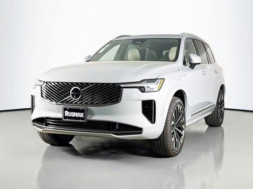 Gray Metallic 2026 Volvo XC90 Plug-In Hybrid Plus, T8 AWD, Electric/Gasoline, Bright, 7 Seats