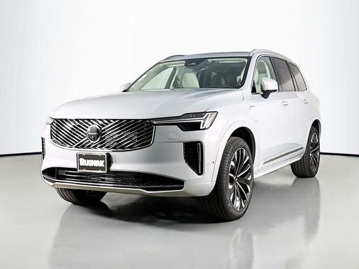 Gray Metallic 2026 Volvo XC90 Plug-In Hybrid Ultra, T8 AWD, Electric/Gasoline, Bright, 7 Seats