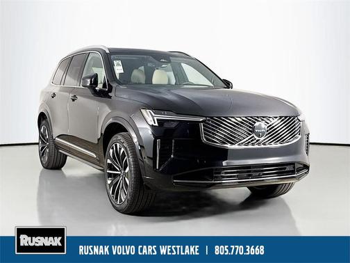 Onyx Black Metallic 2026 Volvo XC90 Plus, B5 AWD Gas (mild hybrid), Gasoline, Bright, 7 Seats