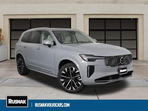 Gray Metallic 2026 Volvo XC90 Plug-In Hybrid Ultra, T8 AWD, Electric/Gasoline, Bright, 7 Seats