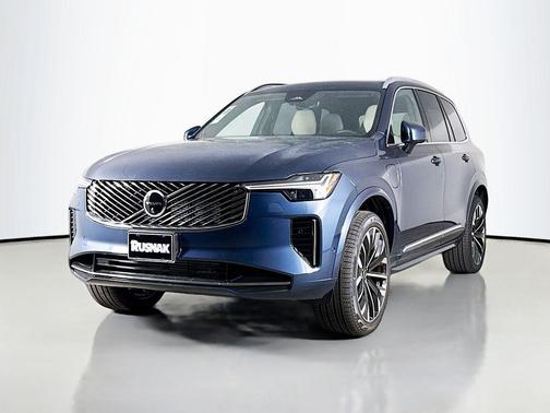 Denim Blue Metallic 2026 Volvo XC90 Plug-In Hybrid Plus, T8 AWD, Electric/Gasoline, Bright, 7 Seats