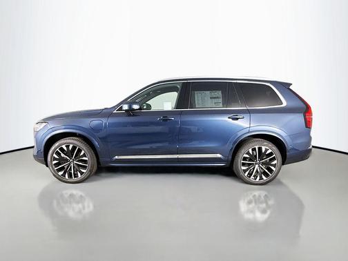 Denim Blue Metallic 2026 Volvo XC90 Plug-In Hybrid Plus, T8 AWD, Electric/Gasoline, Bright, 7 Seats