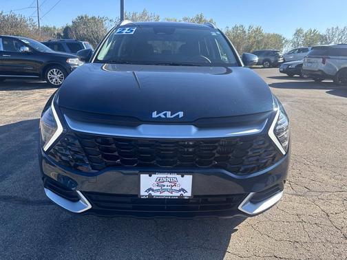 Blue 2025 Kia Sportage Hybrid EX