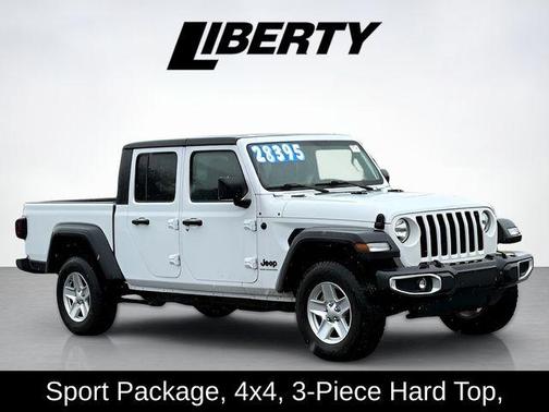 Bright White Clearcoat 2023 Jeep Gladiator Sport