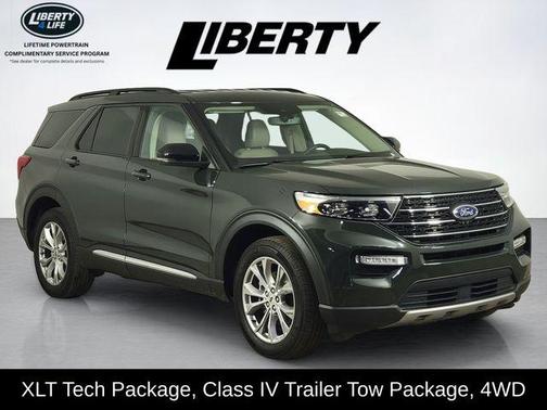 Forged Green Metallic 2024 Ford Explorer XLT