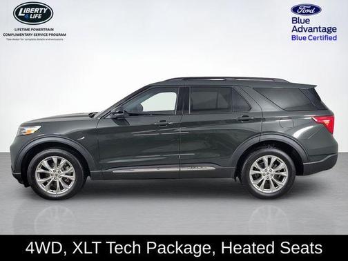 Forged Green Metallic 2023 Ford Explorer XLT
