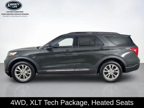 Forged Green Metallic 2023 Ford Explorer XLT