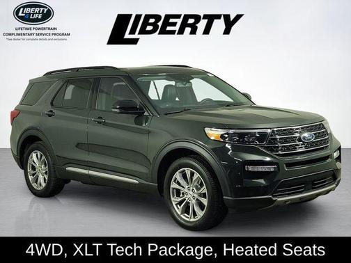 Forged Green Metallic 2023 Ford Explorer XLT