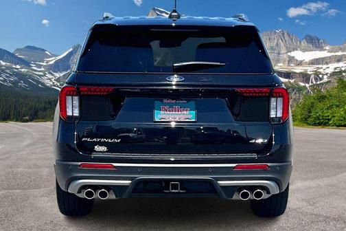 Agate Black Metallic 2025 Ford Explorer Platinum