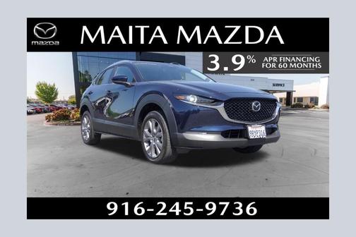 Deep Crystal Blue Mica 2025 Mazda CX-30 2.5 S Preferred Package