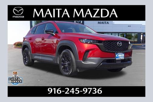 Soul Red Crystal Metallic 2025 Mazda CX-50 Hybrid Premium Package