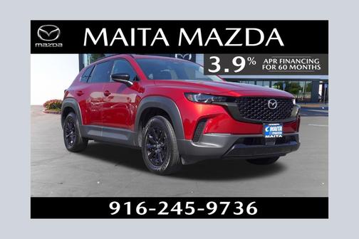 Soul Red Crystal Metallic 2025 Mazda CX-50 Hybrid Premium Package