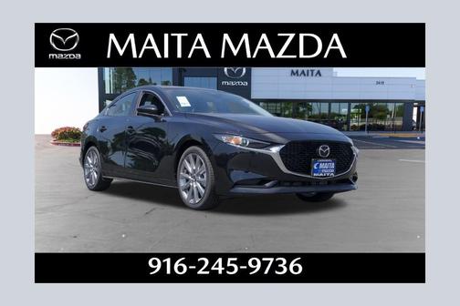 Jet Black Mica 2026 Mazda Mazda3 FWD w/Preferred Package