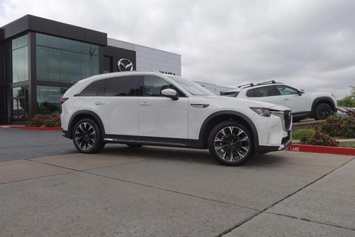 Rhodium White Metallic 2024 Mazda CX-90 PHEV Premium Plus