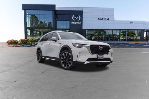 Rhodium White Metallic 2024 Mazda CX-90 PHEV Premium Plus
