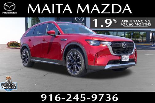 Soul Red Crystal Metallic 2024 Mazda CX-90 PHEV Premium