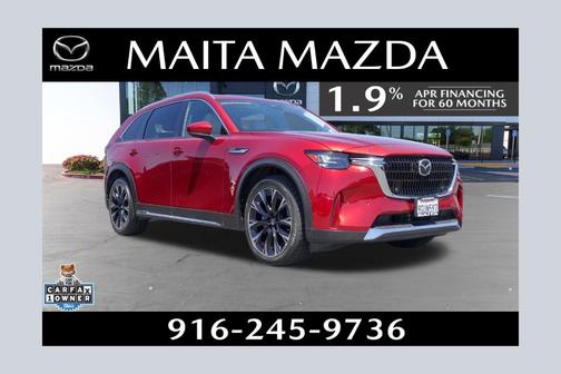 Soul Red Crystal Metallic 2024 Mazda CX-90 PHEV Premium