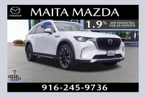 Rhodium White Metallic 2024 Mazda CX-90 PHEV Premium Plus