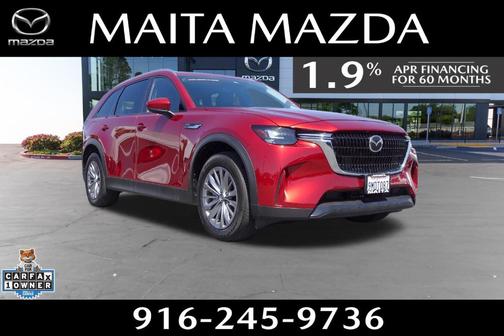 Soul Red Crystal Metallic 2024 Mazda CX-90 PHEV Preferred