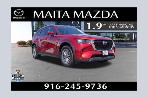 Soul Red Crystal Metallic 2024 Mazda CX-90 PHEV Preferred
