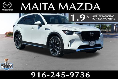 Rhodium White Metallic 2024 Mazda CX-90 PHEV Premium