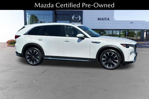 Rhodium White Metallic 2024 Mazda CX-90 PHEV Premium