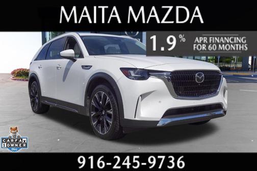 Rhodium White Metallic 2024 Mazda CX-90 PHEV Premium Plus