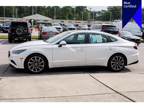 White 2023 Hyundai SONATA LIMITED