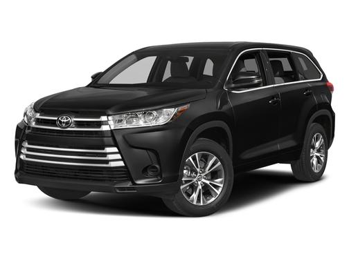 Midnight Black Metallic 2017 Toyota Highlander LE Plus
