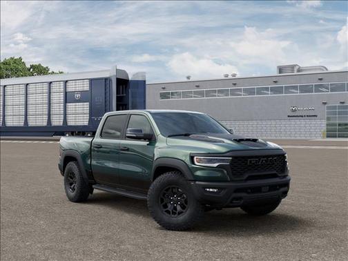 Serrano Green Metallic 2026 RAM 1500 RHO Crew Cab 4x4 5'7' Box