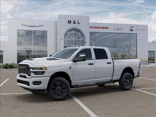 Bright White Clearcoat 2026 RAM 2500 Black Express Crew Cab 4x4 6'4' Box