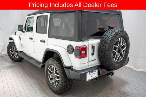 Bright White Clearcoat 2025 Jeep Wrangler 4-Door Sahara 4x4