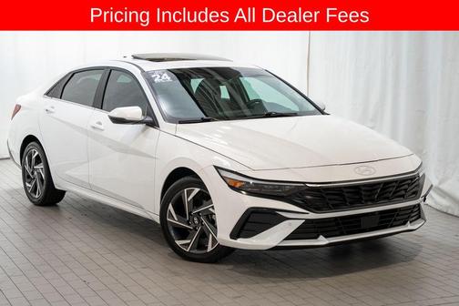 Serenity White 2024 Hyundai ELANTRA HEV Limited