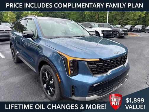 Mineral Blue 2026 Kia Sorento Hybrid SX Prestige